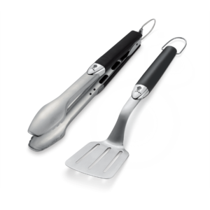 WEBER Barbecue Tools 2 Piece (Stainless Steel) - Tongs & Spactula